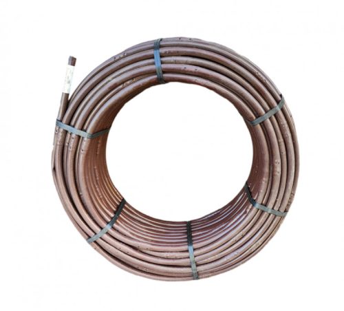 Nyomáskompenzált csepegtető cső - PoliDrip - 16mm -33cm - 2,3l/h - 100m (barna)
