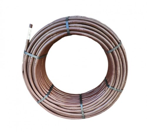 Nyomáskompenzált csepegtető cső - PoliDrip - 16mm -33cm - 2,3l/h - 100m (barna)