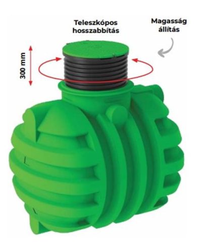 2200 L RoTerra Water esővízgyűjtő tartály