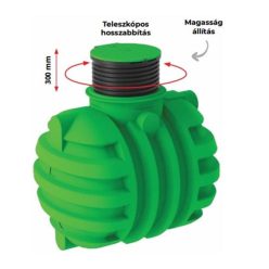 2600 L RoTerra Water esővízgyűjtő tartály