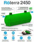 60000 L RoTerra 2450 esővízgyűjtő, tüzivíz tartály