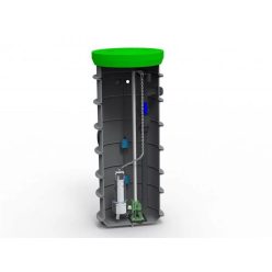 RoPump Ø600 x 1800 szennyvízátemelő szivattyúállomás egy DAB FEKA VS 750 szivattyúval