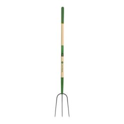 JOHN DEERE BPJ-3E-JD 3 ágú trágyavilla, 120 cm-es prémium keményfa nyéllel, gumírozott markolattal (