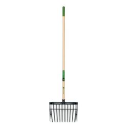 JOHN DEERE BF-16-JD 16 ágú szálastakarmány villa, 135 cm-es prémium keményfa nyéllel, gumírozott mar