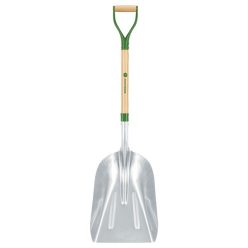 JOHN DEERE PALY-12M-JD Alumínium lapát, 34 x 63 cm, 75 cm-es prémium keményfa nyéllel, " D " markola