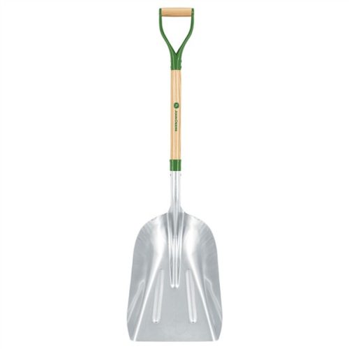 JOHN DEERE PALY-12M-JD Alumínium lapát, 34 x 63 cm, 75 cm-es prémium keményfa nyéllel, " D " markola