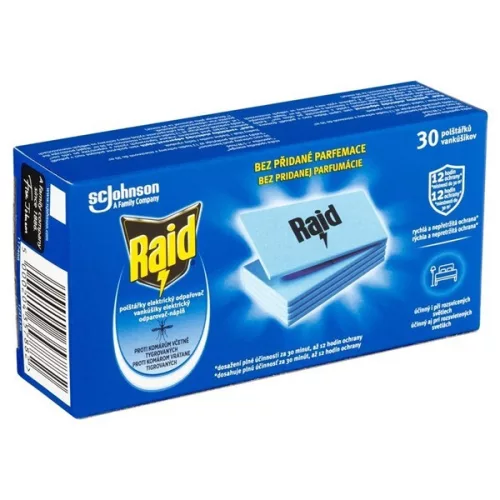 Raid elektromos szúnyogriasztó lapka 30 db 12 órás