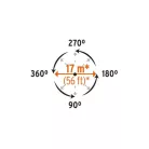 TRUPER ASP-P11 Impulzus öntöző, fém szárral 17 m, 90-360° (10336)