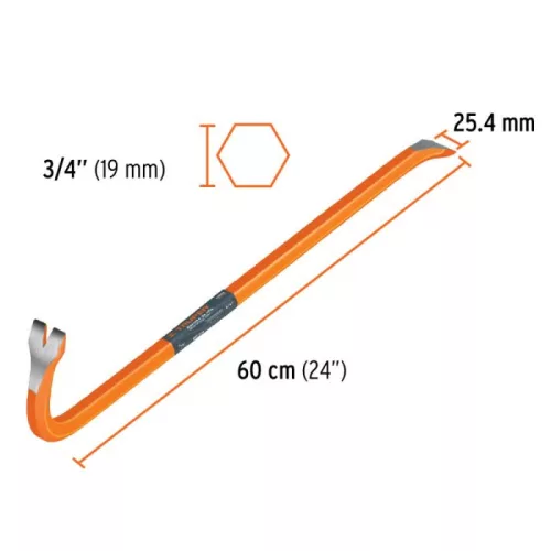 TRUPER BU-60 Ládabontó pajszer, 60 cm (10856)