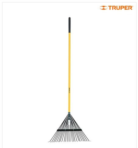 TRUPER EMX-24 Fém kerti fűseprű üvegszálas nyéllel, 24 fogas, 172 cm (14342)