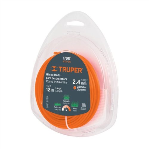 TRUPER HTA-95 Szegélynyíró damil, kerek profil 2,4 mm / 12 m (17607)