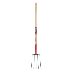 TRU PRO BPJ-5E 5 Ágú acél trágyavilla kőrisfa nyéllel, 23/154 cm (30314)